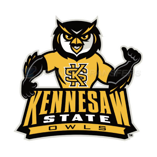 Kennesaw State Owls Logo T-shirts Iron On Transfers N4736 - Click Image to Close